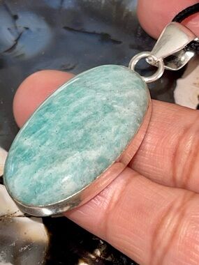 Large Amazonite “The PeaceMaker Crystal” Pendant 2 1/4”